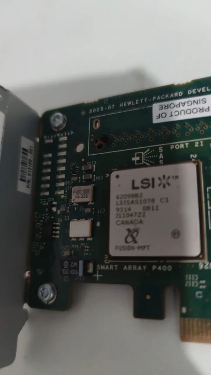 Placa Controladora RAID HP Smart Array P400 256MB 013159-001 012764-004 - Foto 2