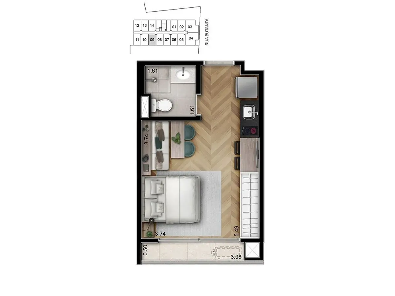 PLANTA 25m²