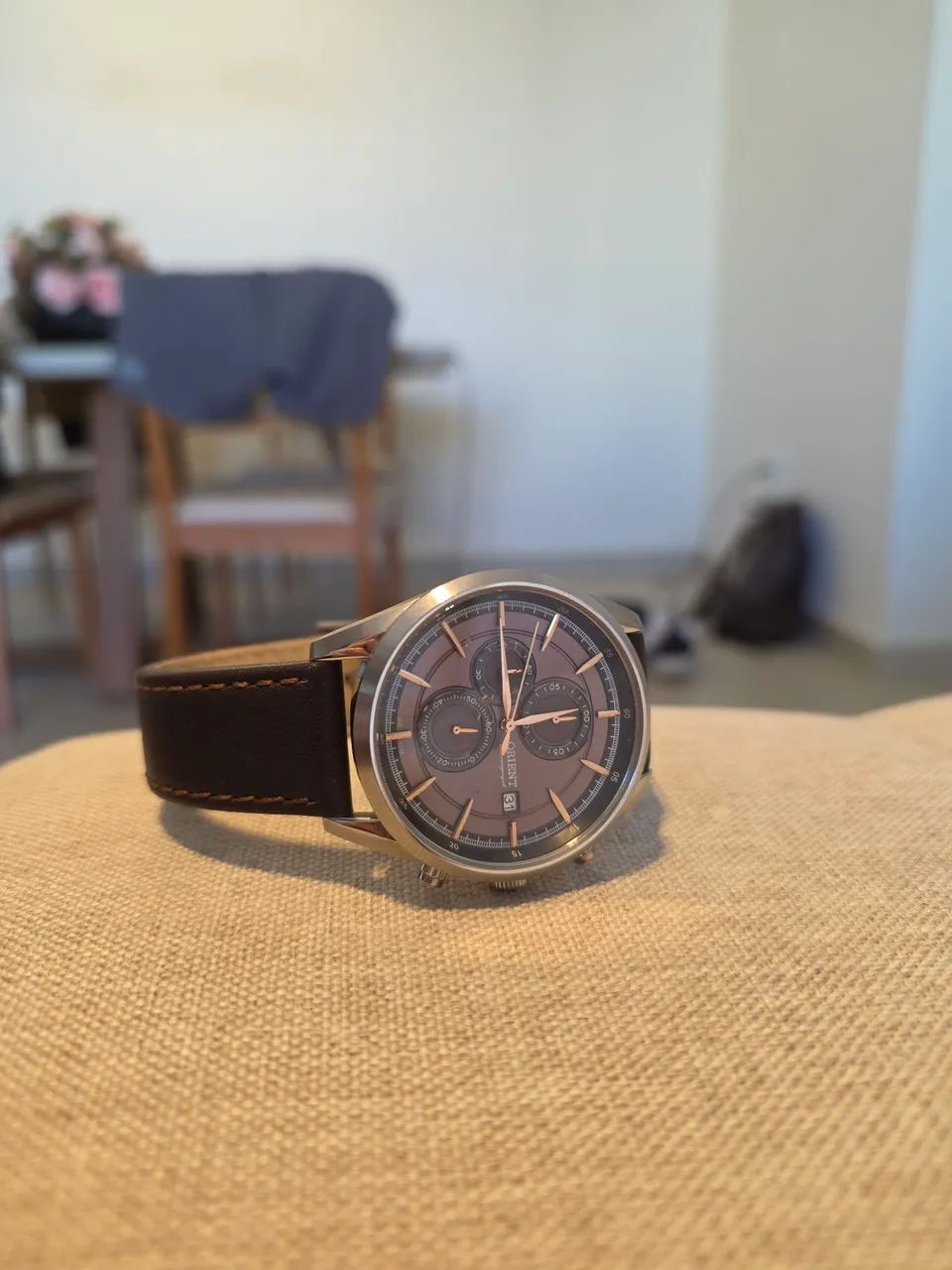 Relogio Orient Pulseira de Couro  - Foto 2