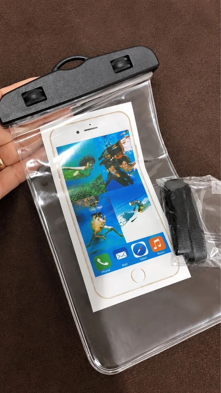 Capinha impermeável para celular 