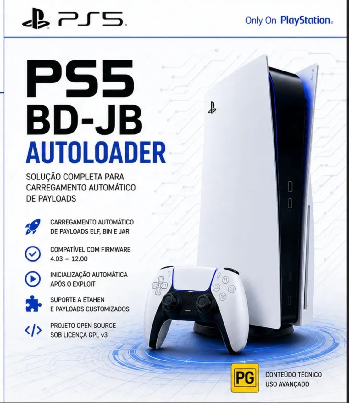 PS5 BD-JB AUTOLOADER - MÍDIA BLU-RAY PERSONALIZADA