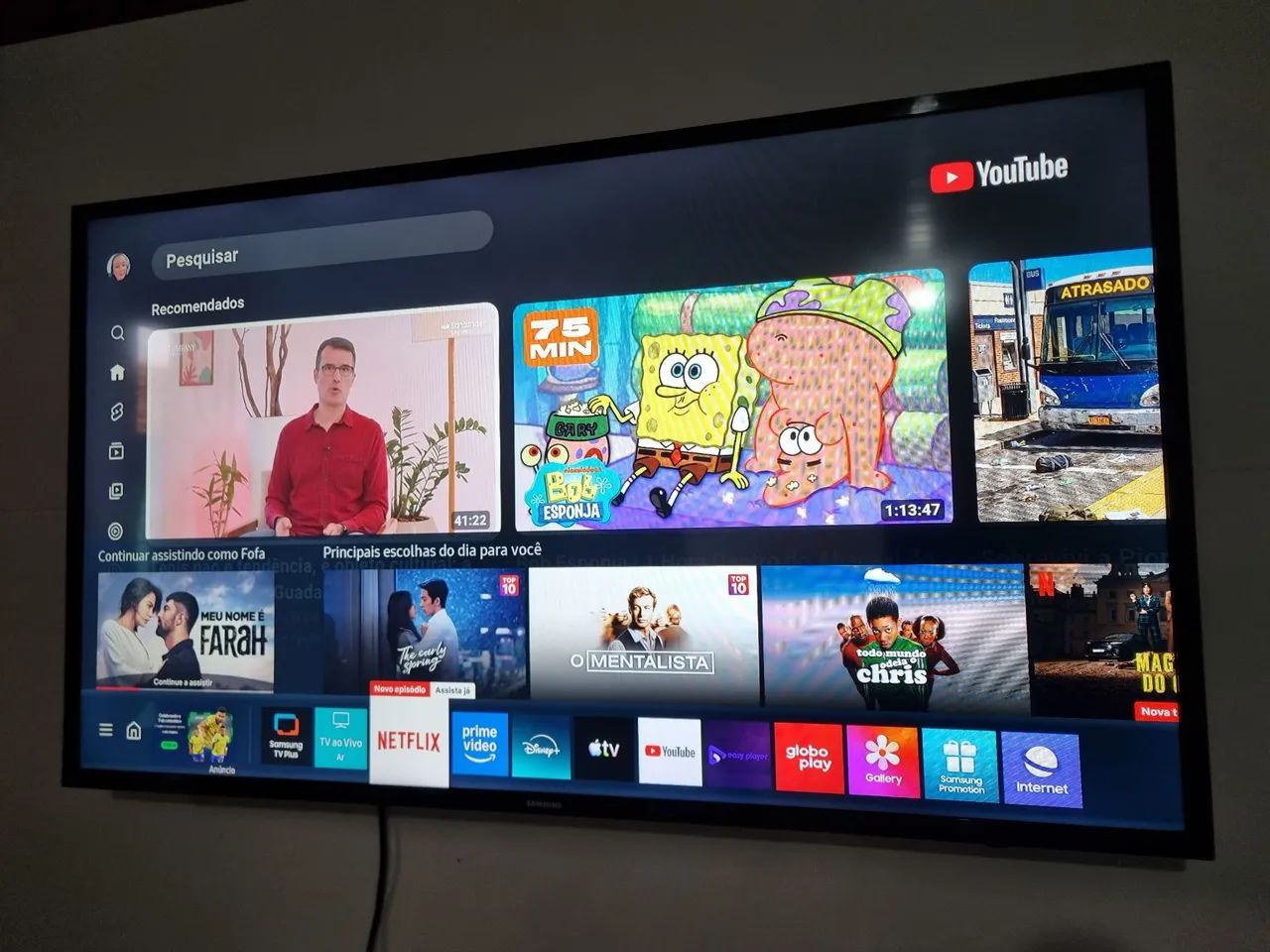 Smart TV Samsung Tizen 43 Polegadas  - Foto 4