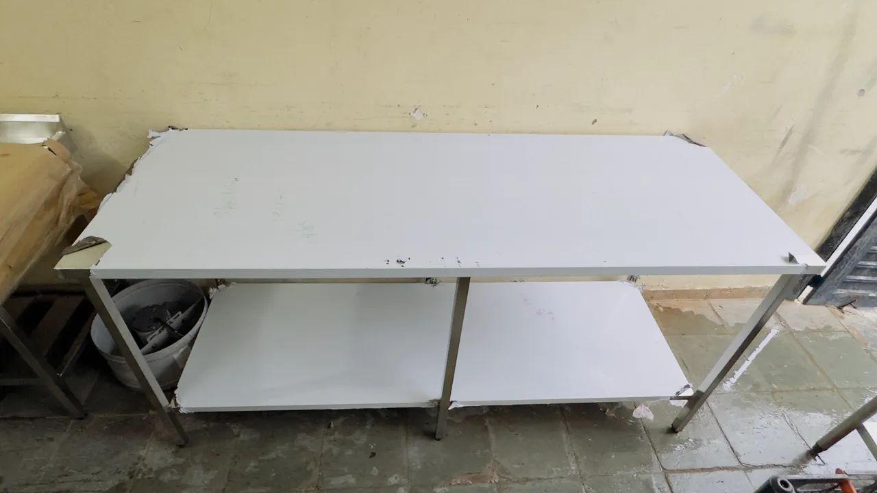 Mesa de inox 1,90 x 70cm  - Foto 4