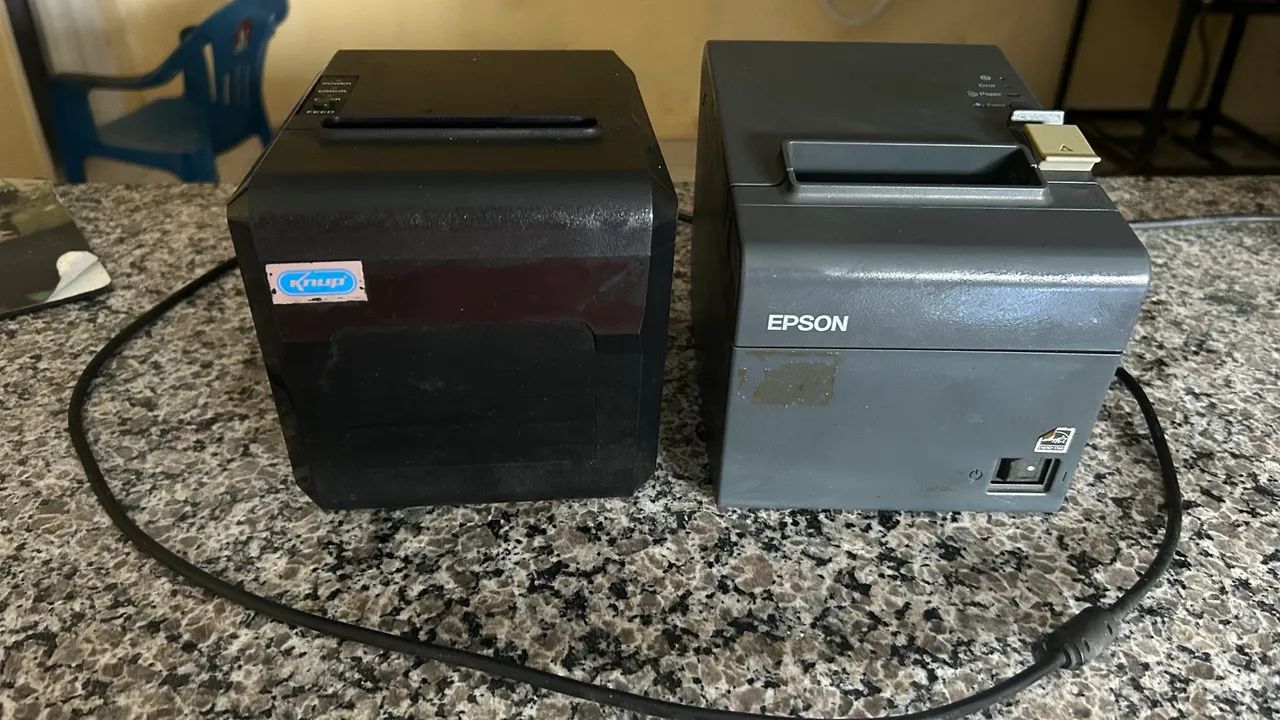 Kit com 2 Impressoras Térmicas - Epson e Knup - Funcionando