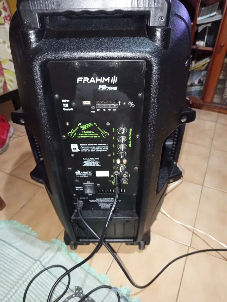 Caixa de Som Ativa Profissional FRAHM PW600  15 polegadas - Foto 4