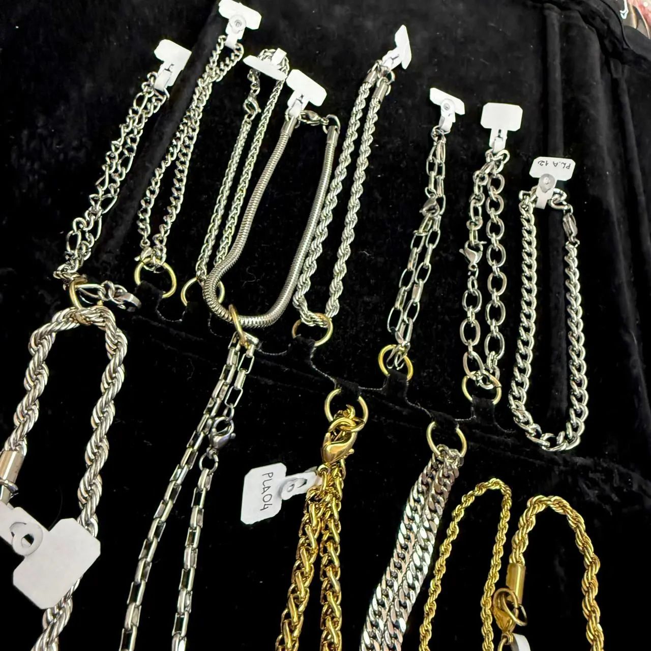 Lote de pulseiras de aco inoxidável 14 .  - Foto 4