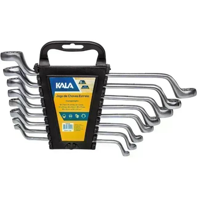 Jogo De Chave Estrela Kala De 6mm A 22mm Com 8 Peças