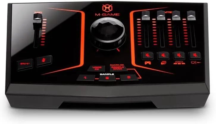 Interface Mixer M-game Solo DJ USB com Efeitos de Voz e Iluminação - Foto 3