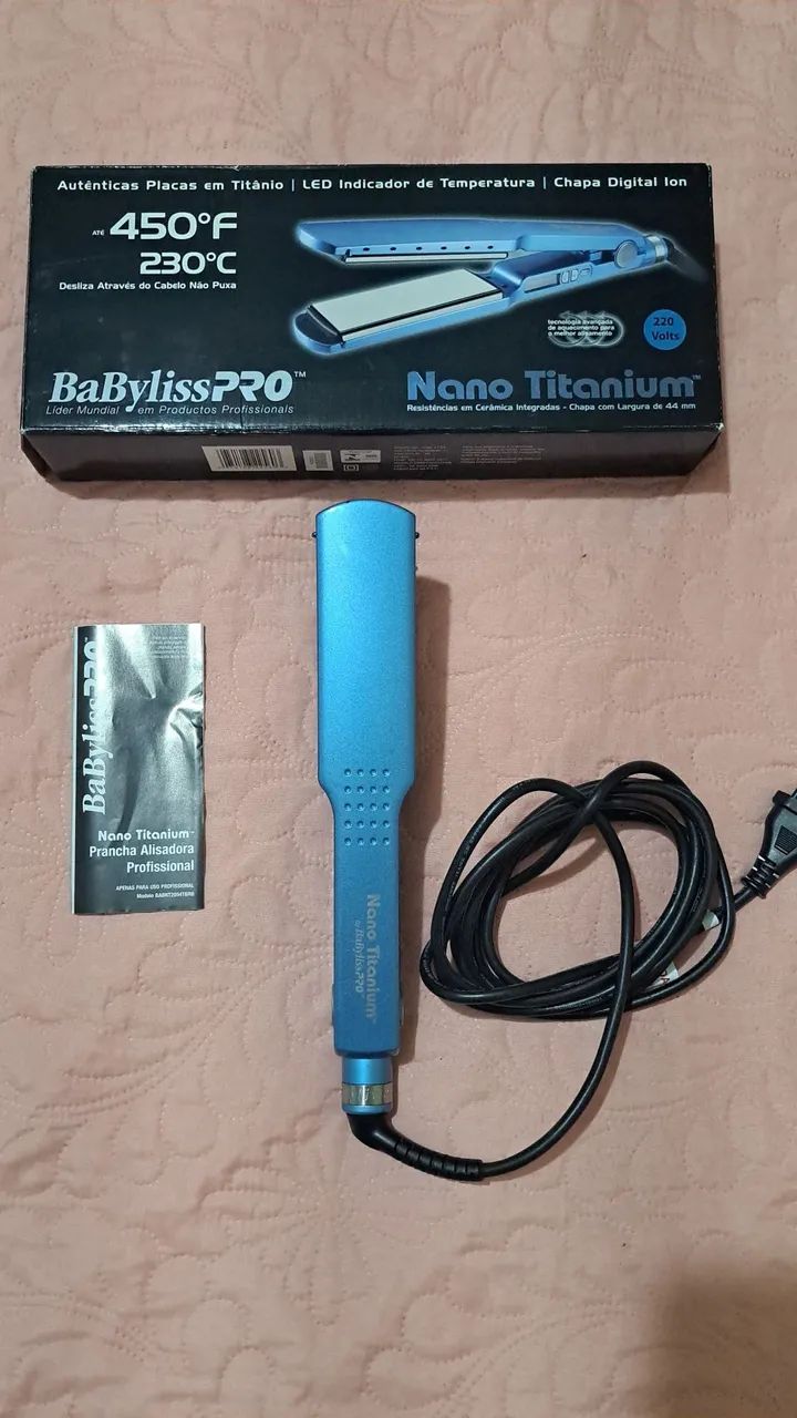 Chapinha / Prancha - Nano Titanium Pró - ORIGINAL !!! 220v - Foto 4