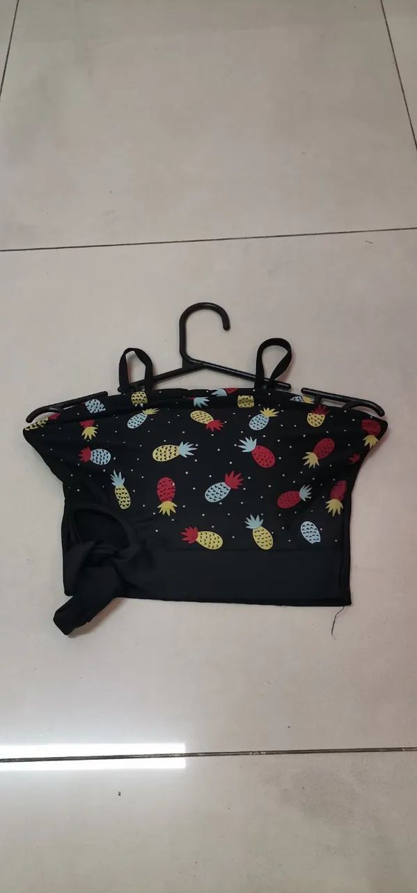 Conj Bermuda Jeans e Top Estampado - Foto 4