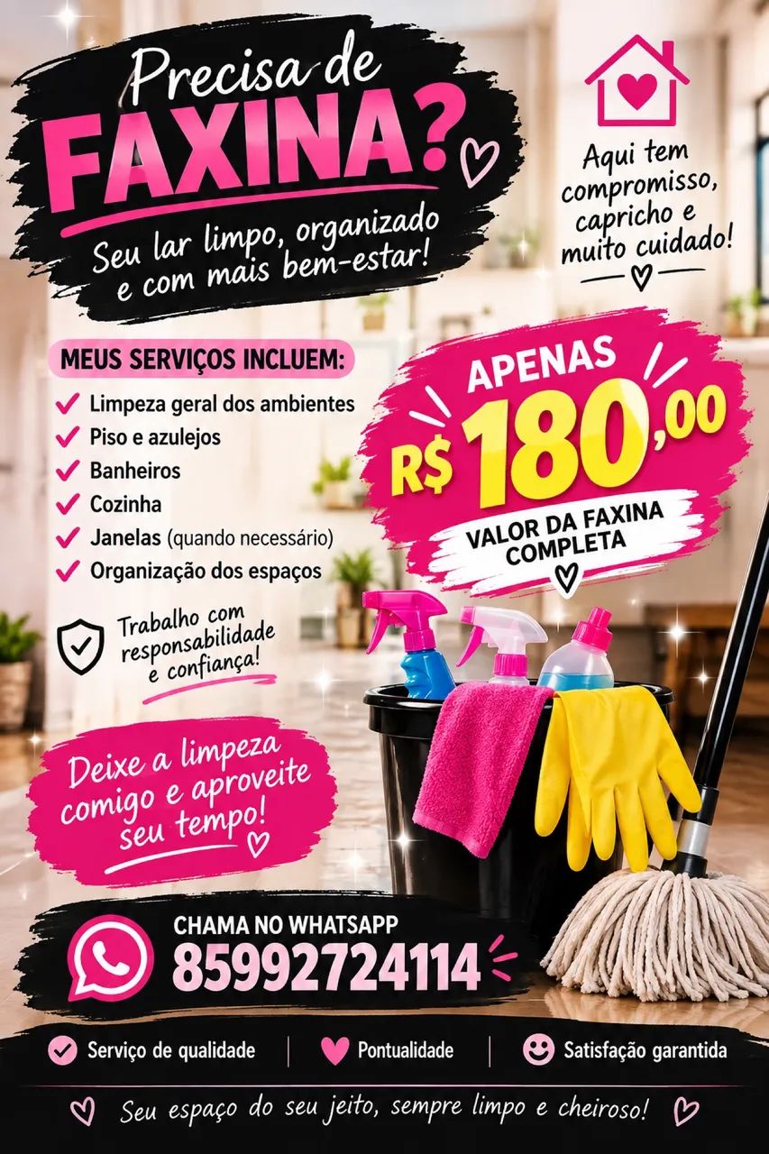 Faço faxina 