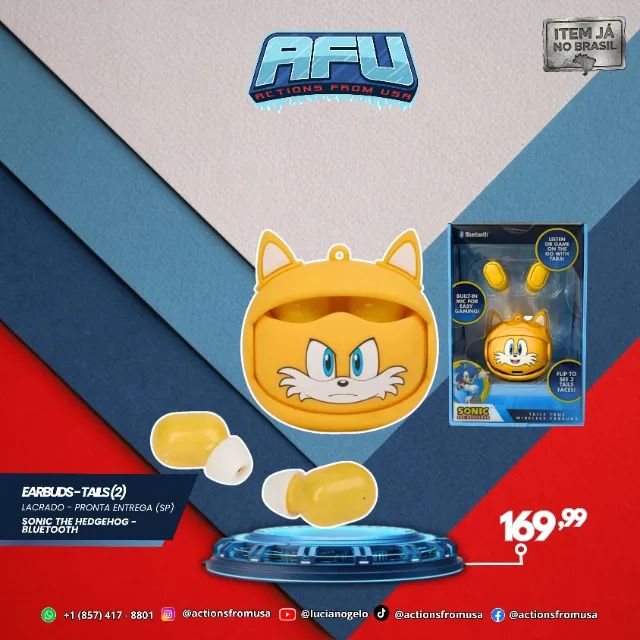 Tails Sonic The Hedgehog Earbuds Bluetooth Sega