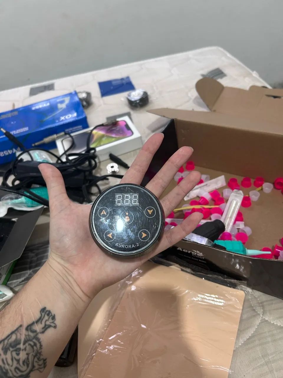Kit de tatuagem electra pop e fonte aurora  - Foto 4