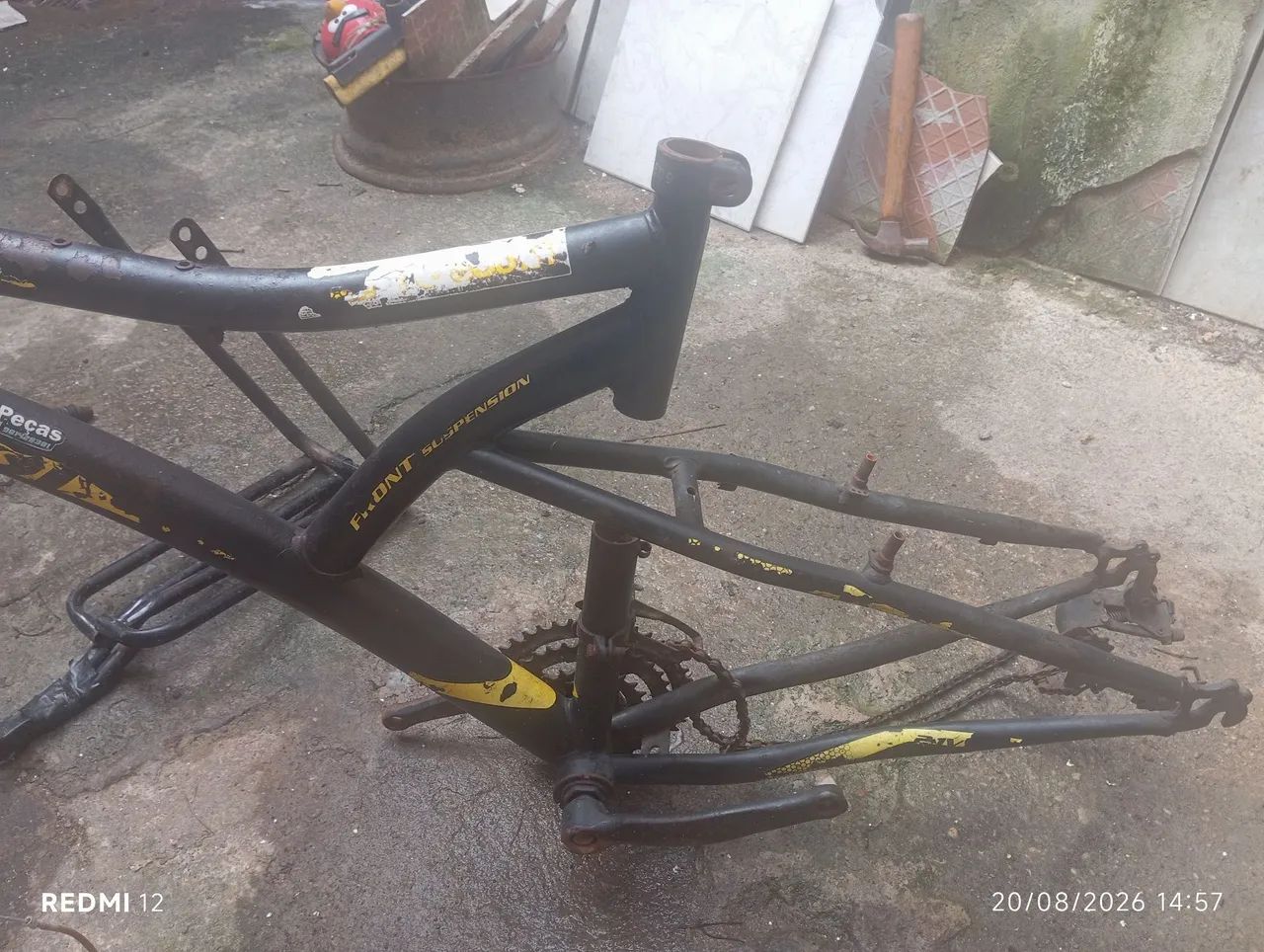 Quadro de bicicleta caloi - Foto 2