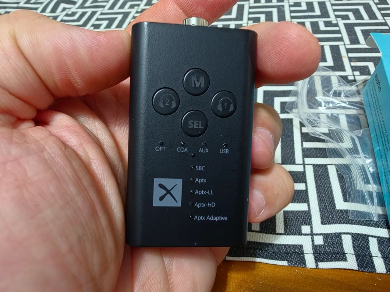Transmissor Bluetooth 5.2 Qualcomm APTX adaptative/HD - Foto 2