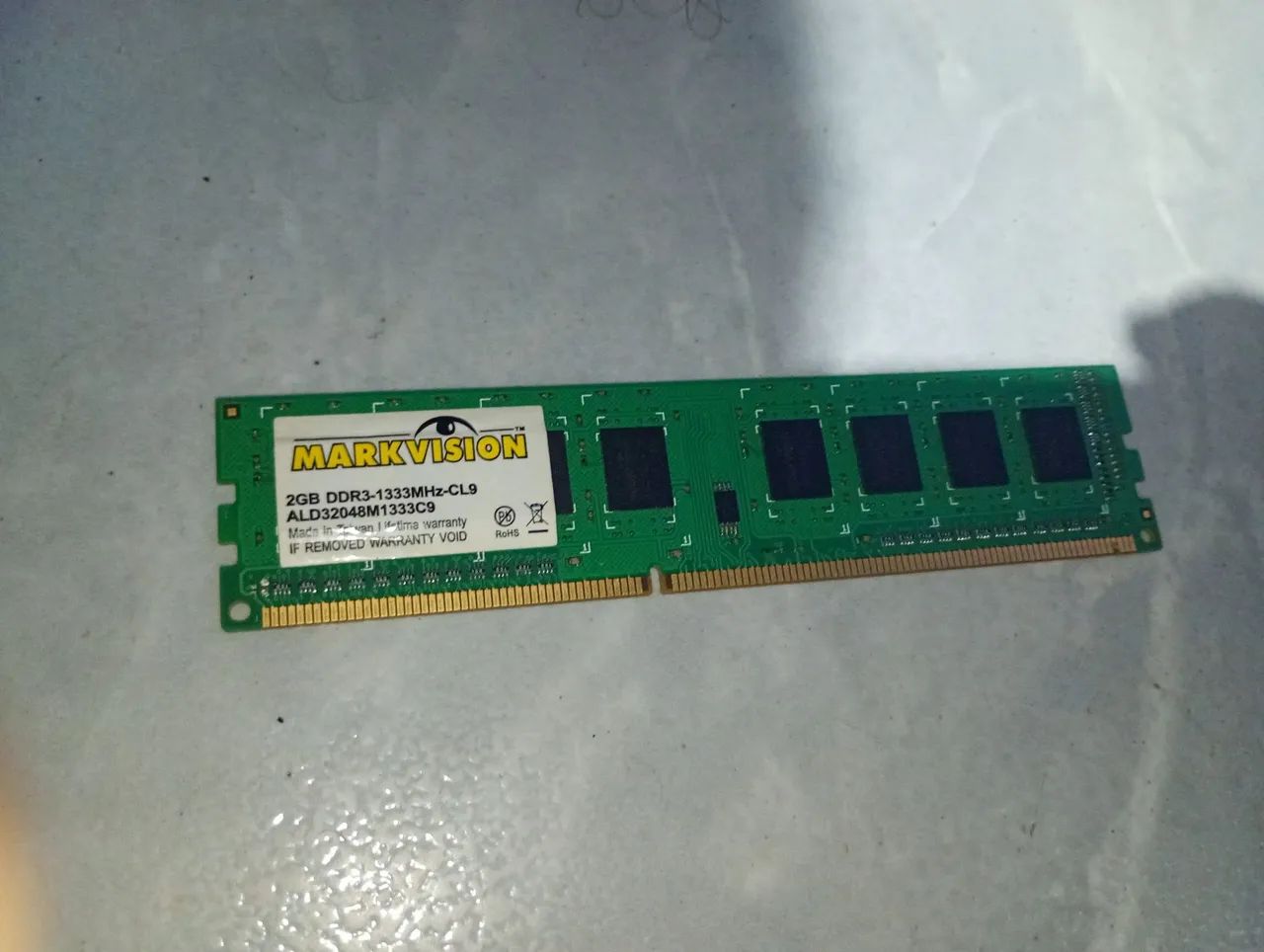 Memória ram DDR3 2GB para desktop estar funcionando normalmente 