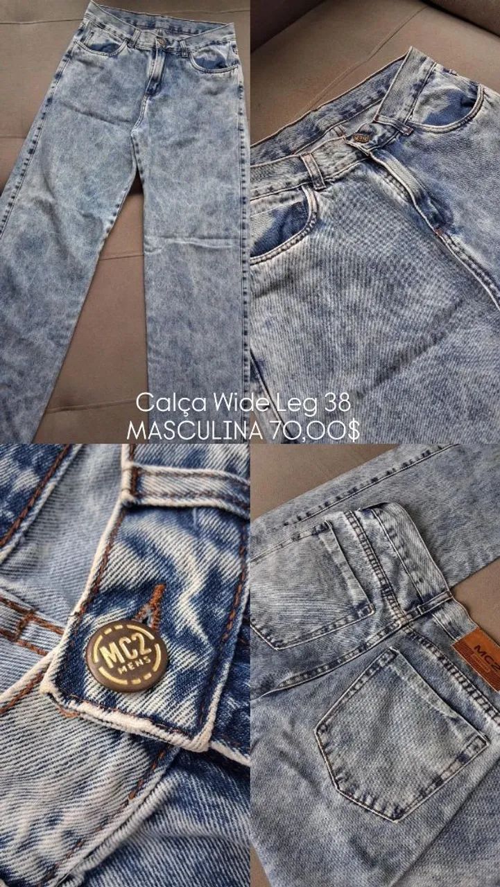 CALÇA Wide Leg Masculina  - Foto 5