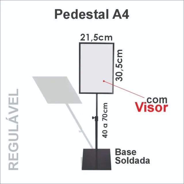 Pedestal Porta Cartaz Preço - Foto 2