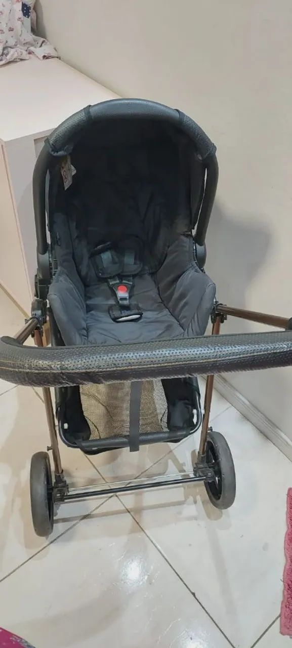 Carrinho de bebê e bebe conforto  - Foto 4