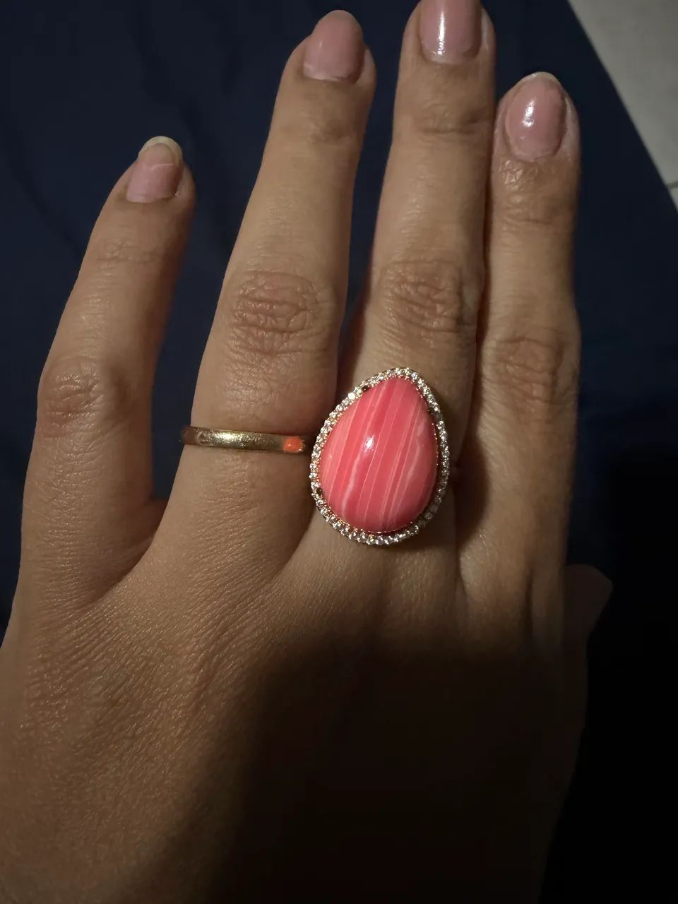 Conjunto anel e pingente em prata 925 - Foto 2