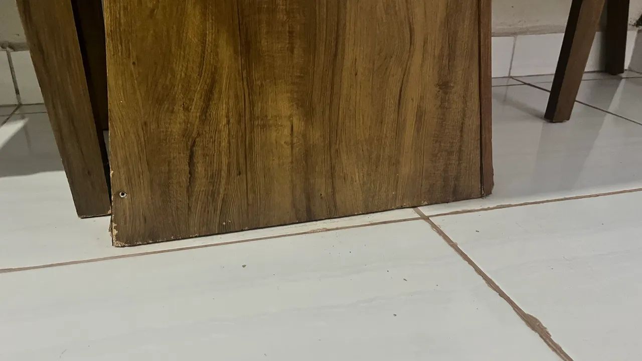 Mesa com tampo de vidro - Foto 4