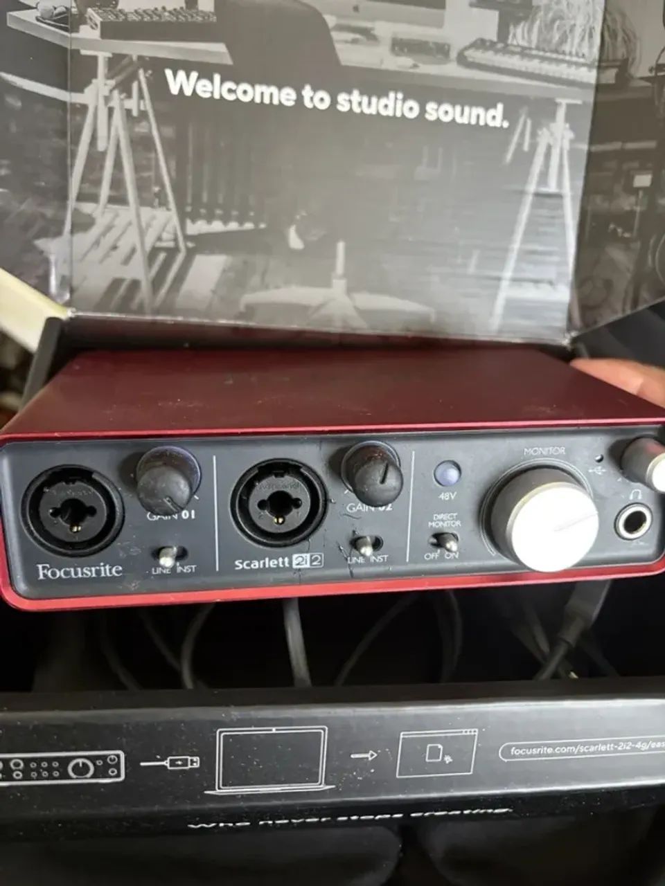 interface focusrite scarlett 2i2 - 2nd gen