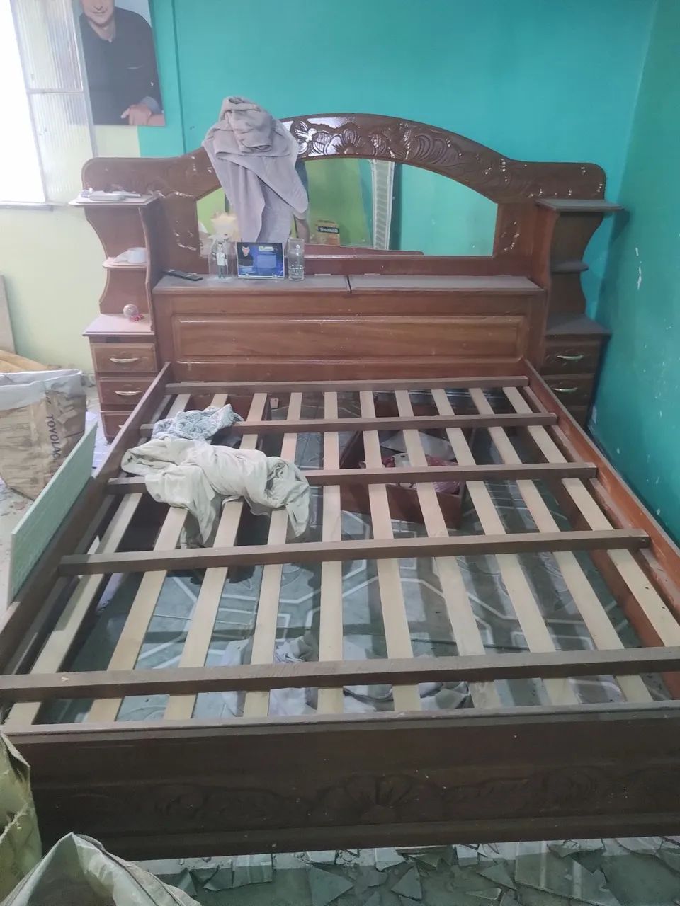 Cama de madeira casal  - Foto 4