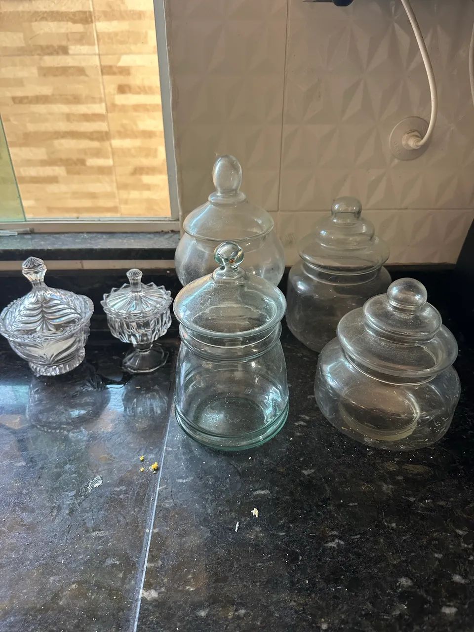 Qualquer Potiche de cristal $100. - Foto 3