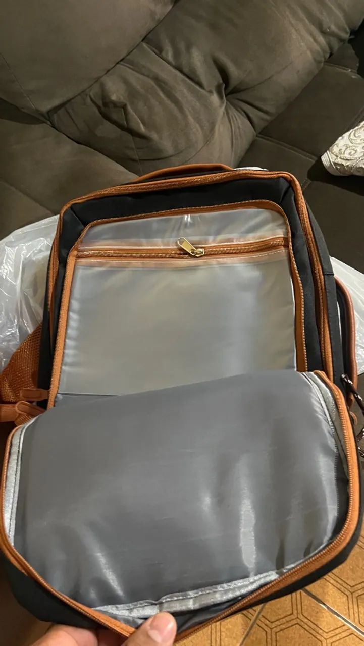 Mochila nova 40cm altura, tem Alça lateral - Foto 3