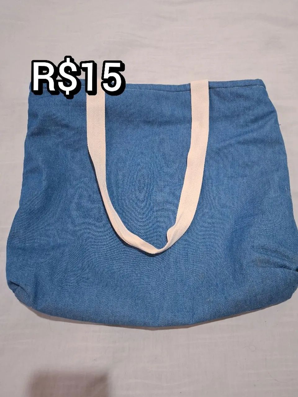 Bolsa jeans forrada