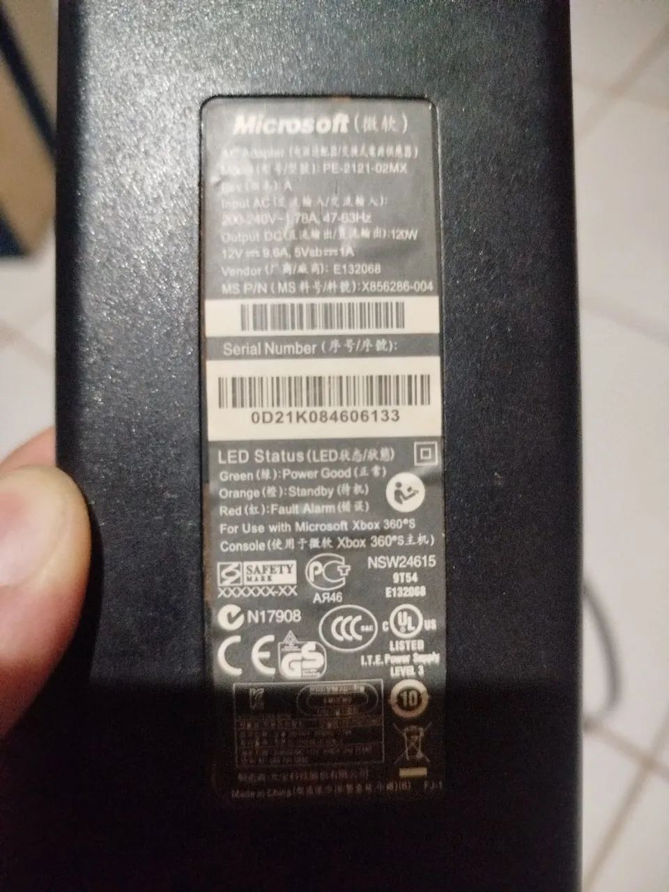 Fonte Microsoft Xbox 360