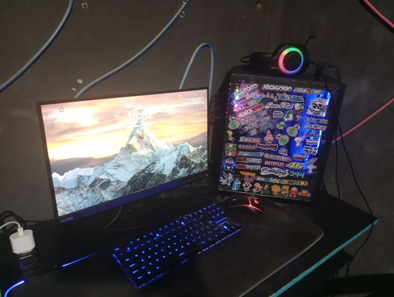 Pc gamer completo com mesa e cadeira... - Foto 2