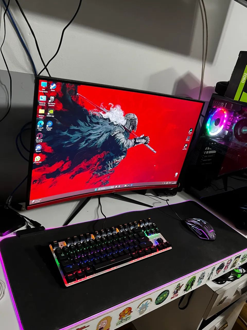 Pc Gamer Ryzen 7 pro completo.