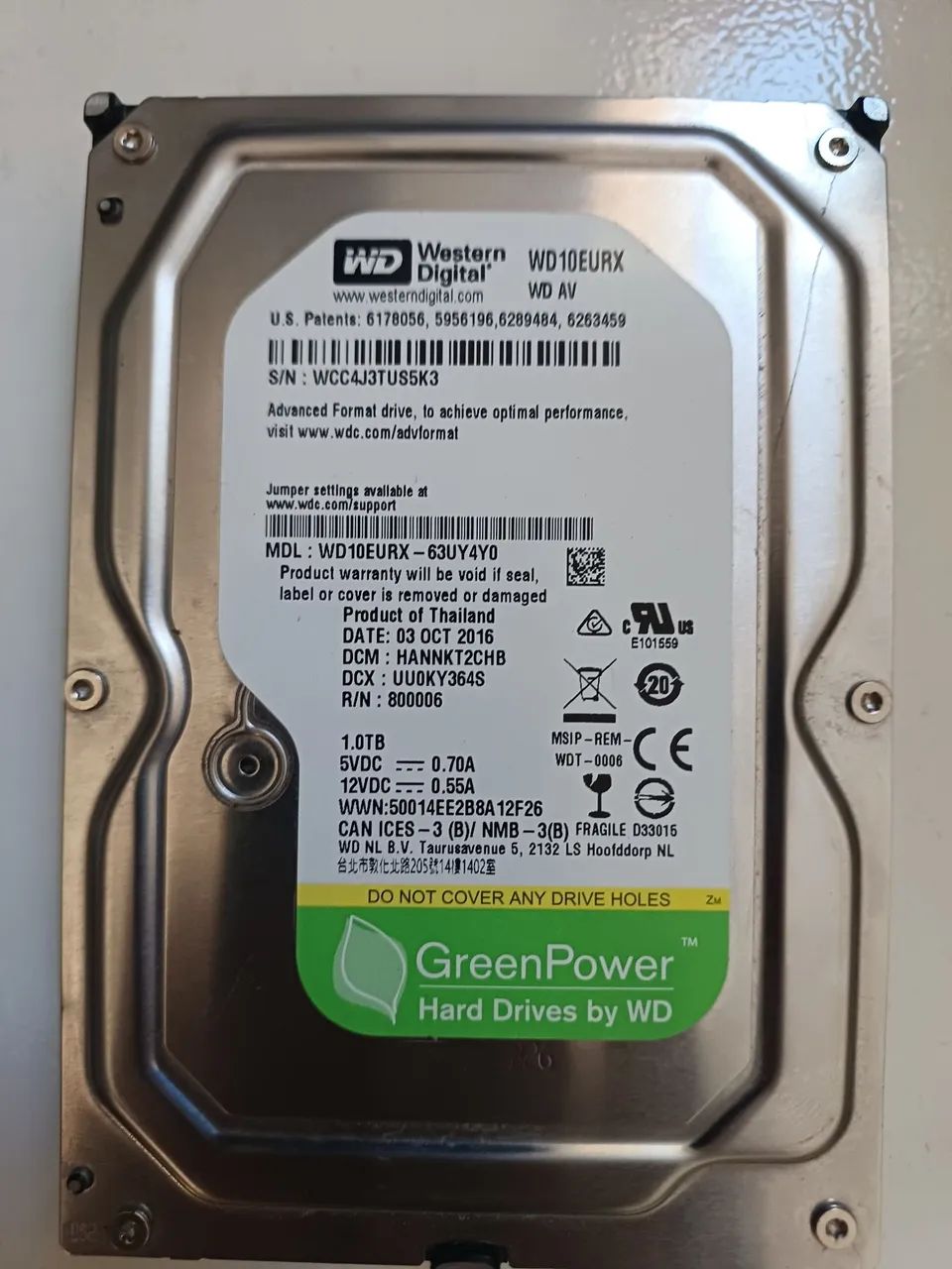 Hd 1tb wd Green cftv dvr nvr cpu  - Foto 2