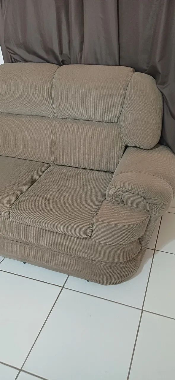 Doação sofá de dois lugares, almofadas removíveis  - Foto 2
