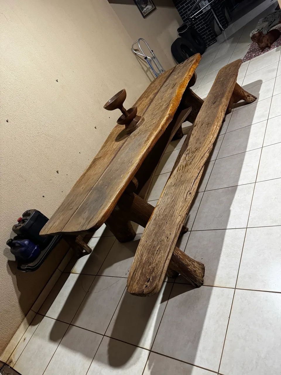 Mesa madeira maciça 3 metros - Foto 4