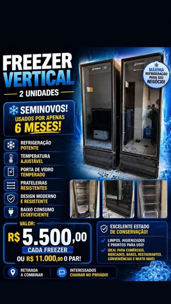 Freezer vertical Imbera 