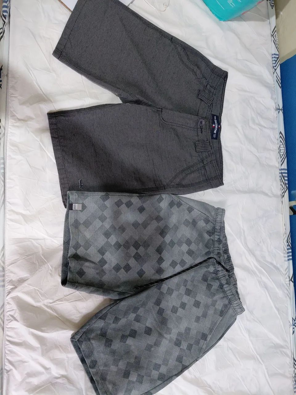 Bermudas jeans/moleton