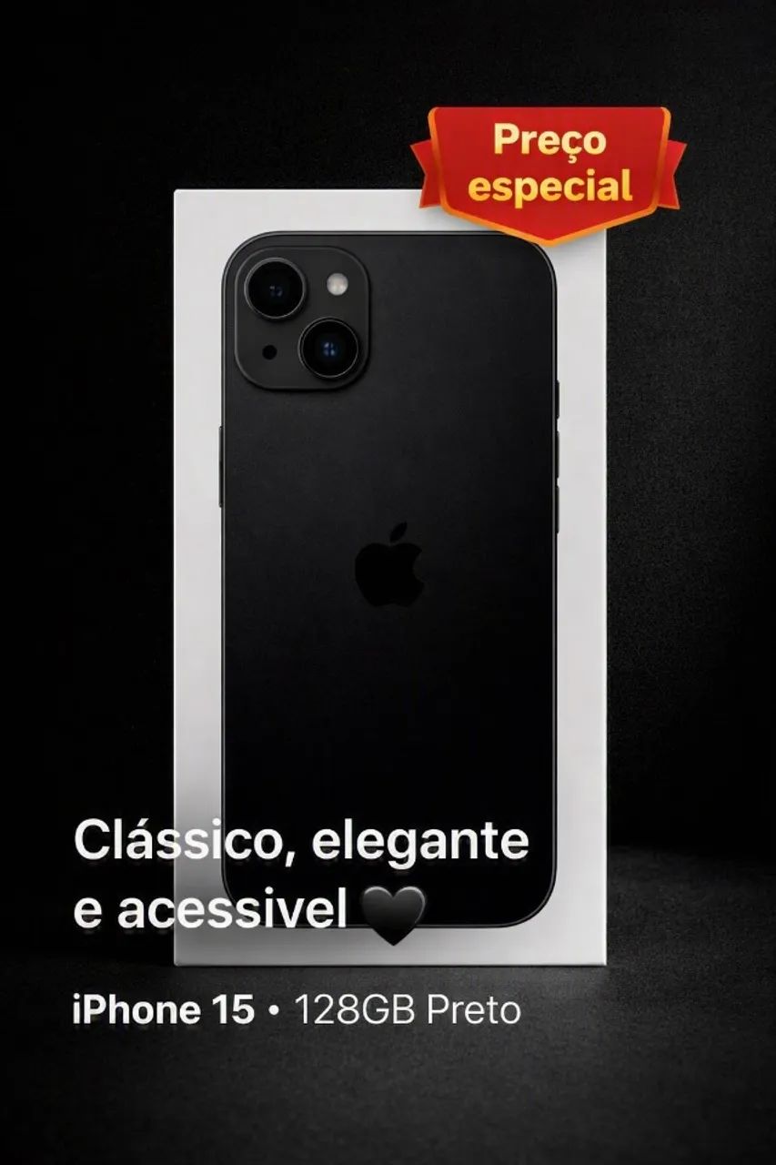 IPhone 15 128GB Preto - Foto 2