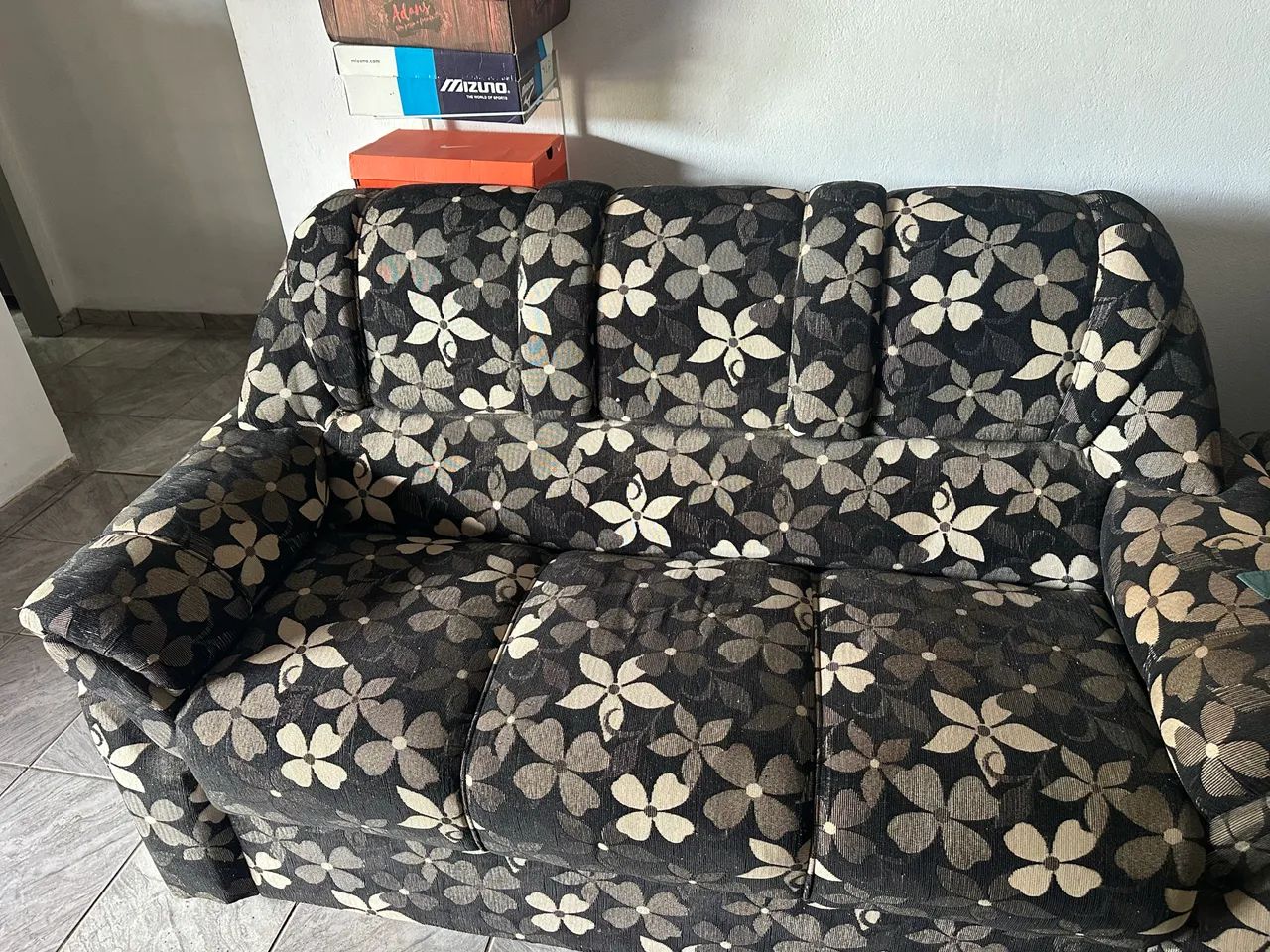 sofá 2 e 3 lugares florado