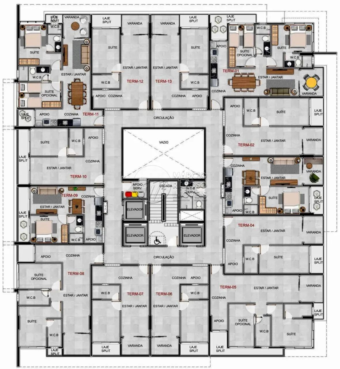 Apartamento Quarto e Sala com Varanda à venda no Edifício Lucarini - Foto 4