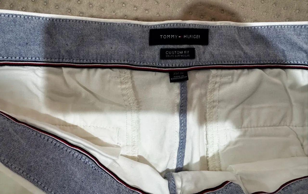 Calça em sarja Tommy Hilfiger Masc 46/48 Original - Foto 2
