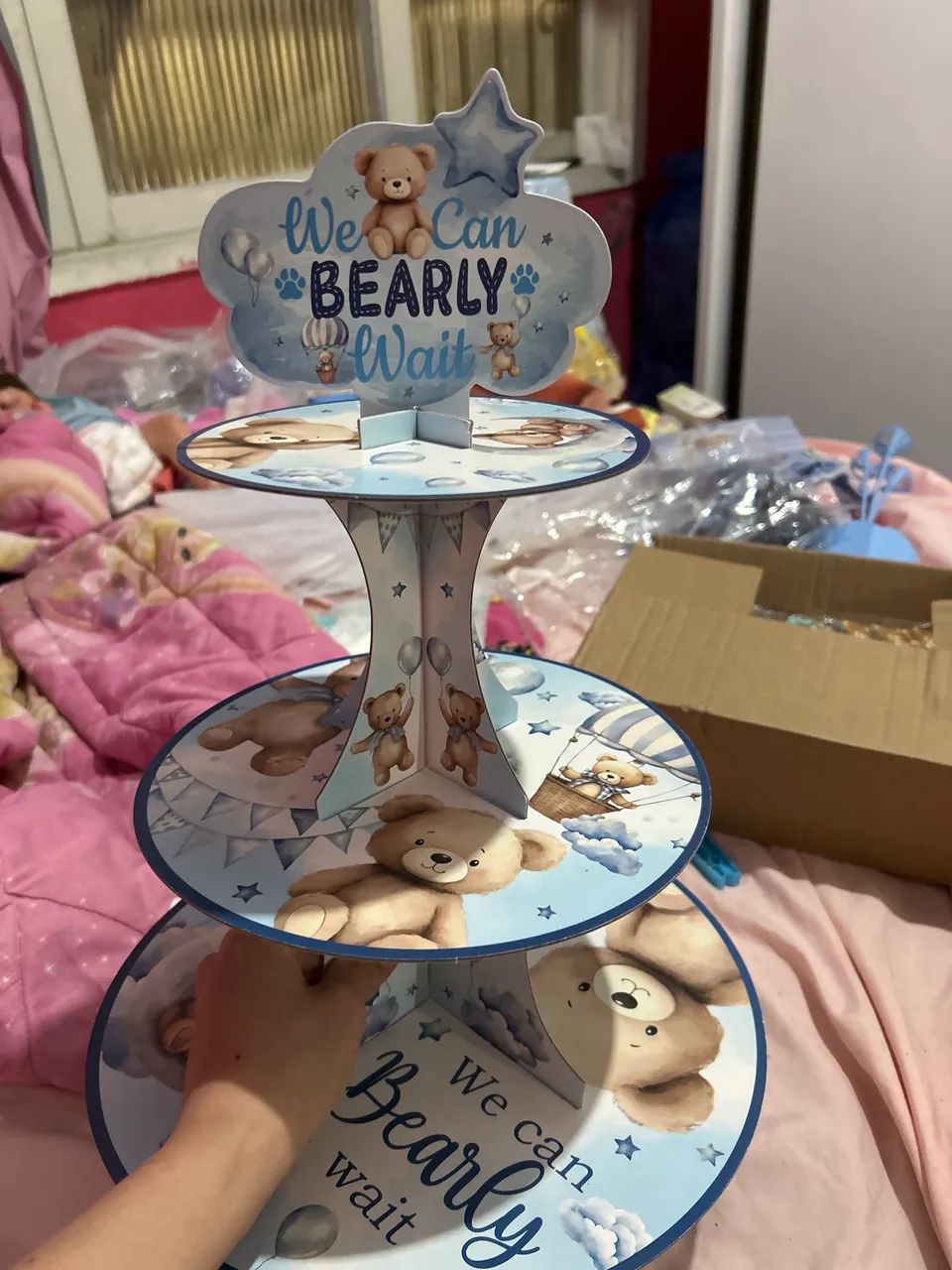 Porta doces para chá de bebê 