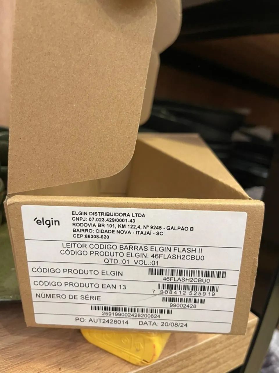 Leitor De Código De Barras Flash 2 1d Usb Elgin Cor Preto (Usado) - Foto 3