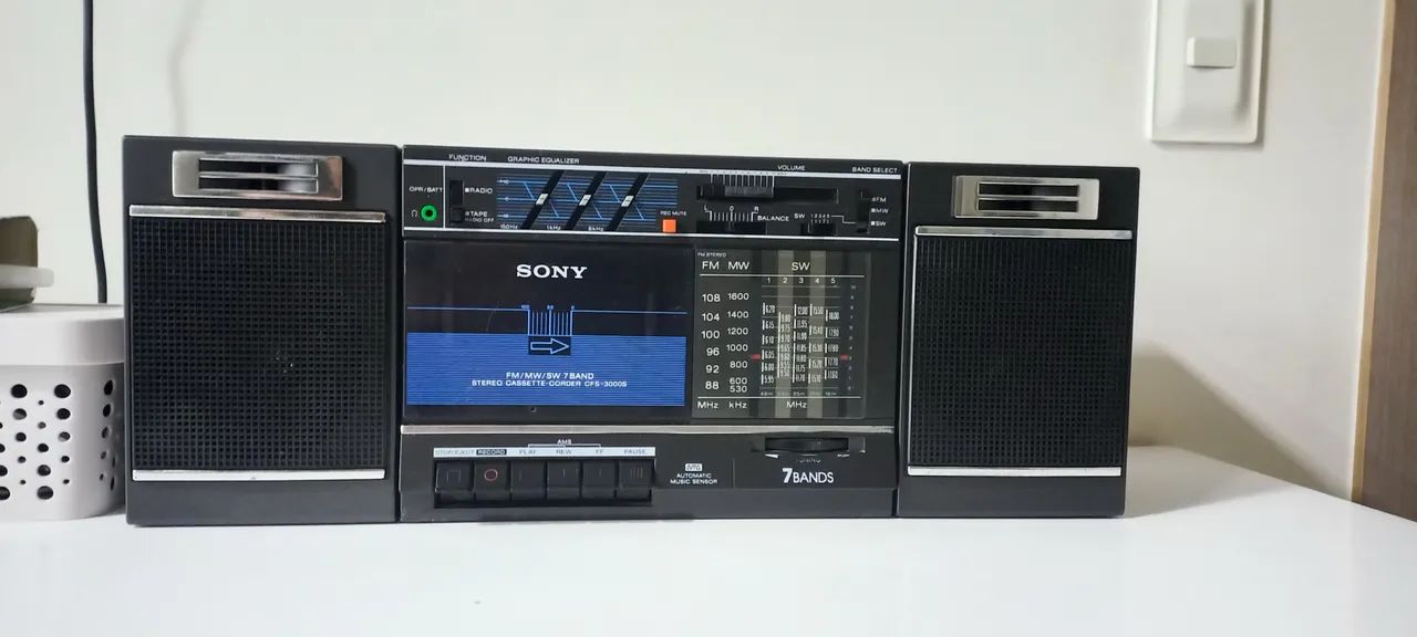 Rádio Gravador Sony Cfs3000s