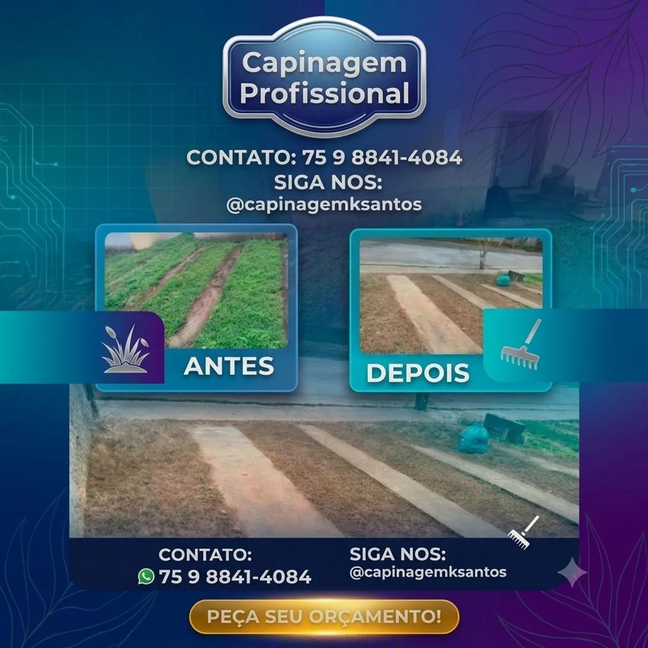 Capinagem de terreno @capinagemksantos
