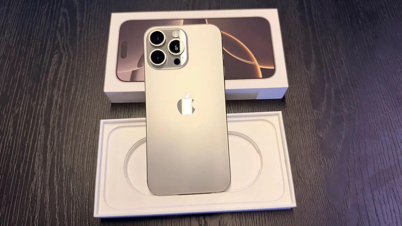 iPhone 16 Pro Max 256GB Titânio Natural - Impecável - Foto 3