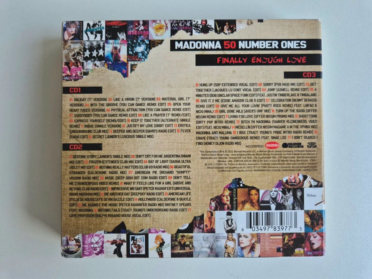 CD Madonna Finally Enough Love / cd triplo - Foto 4