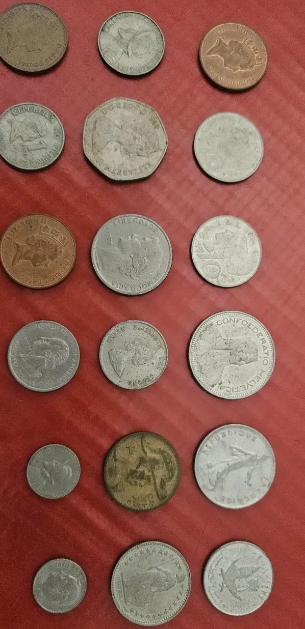 Coleção de moedas antigas
