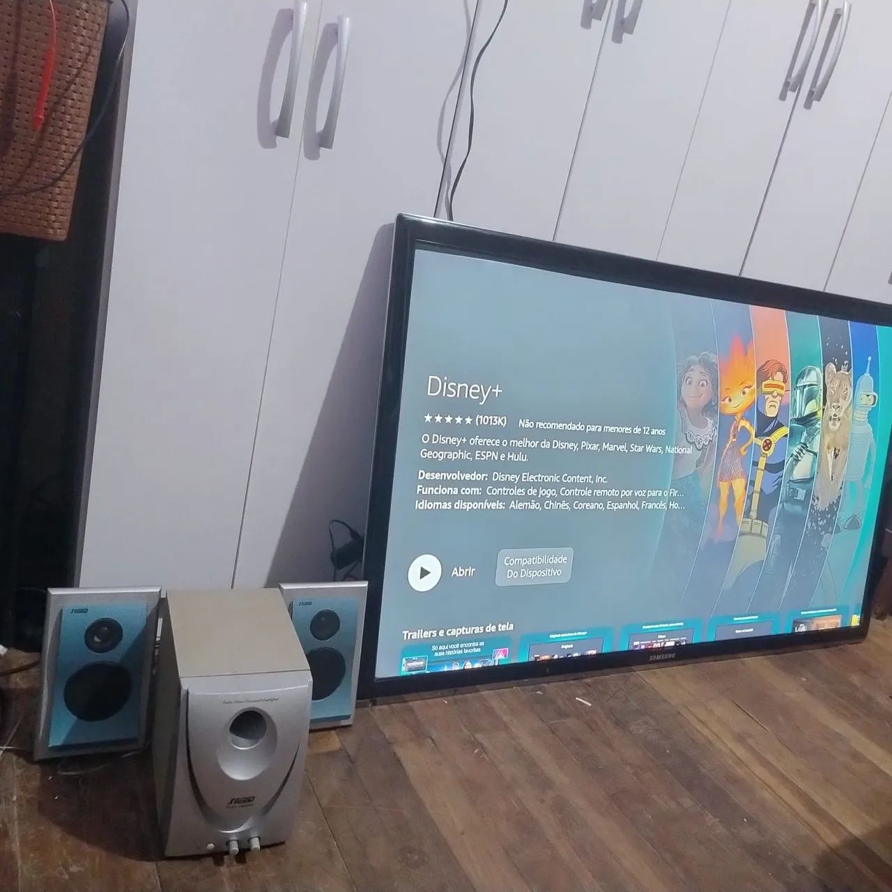 TV SAMSUNG SMART 55 POLEGADAS FULL HD VAI COM home tehater - Foto 5